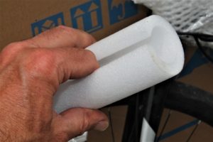 Foam pipe covers work well for fork padding
