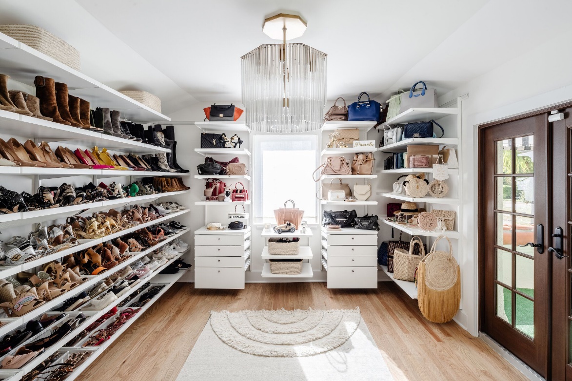 A clean and organized closet can be achieved with regular clean out sessions.