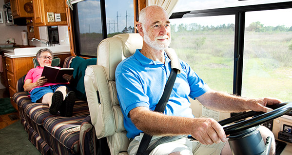 Carefree traveling after retirement with your RV