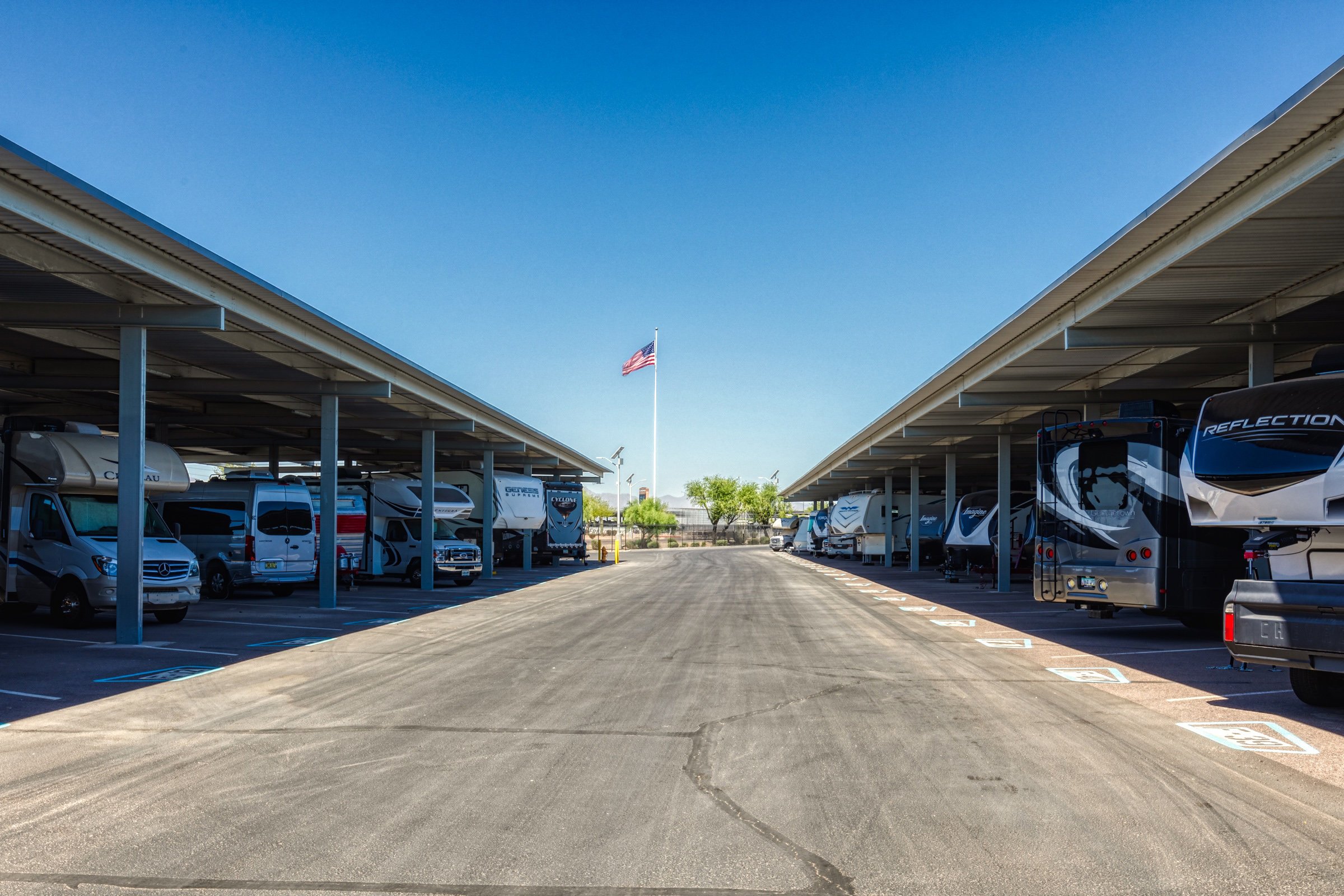 Covered RV Parking in Chandler Arizona