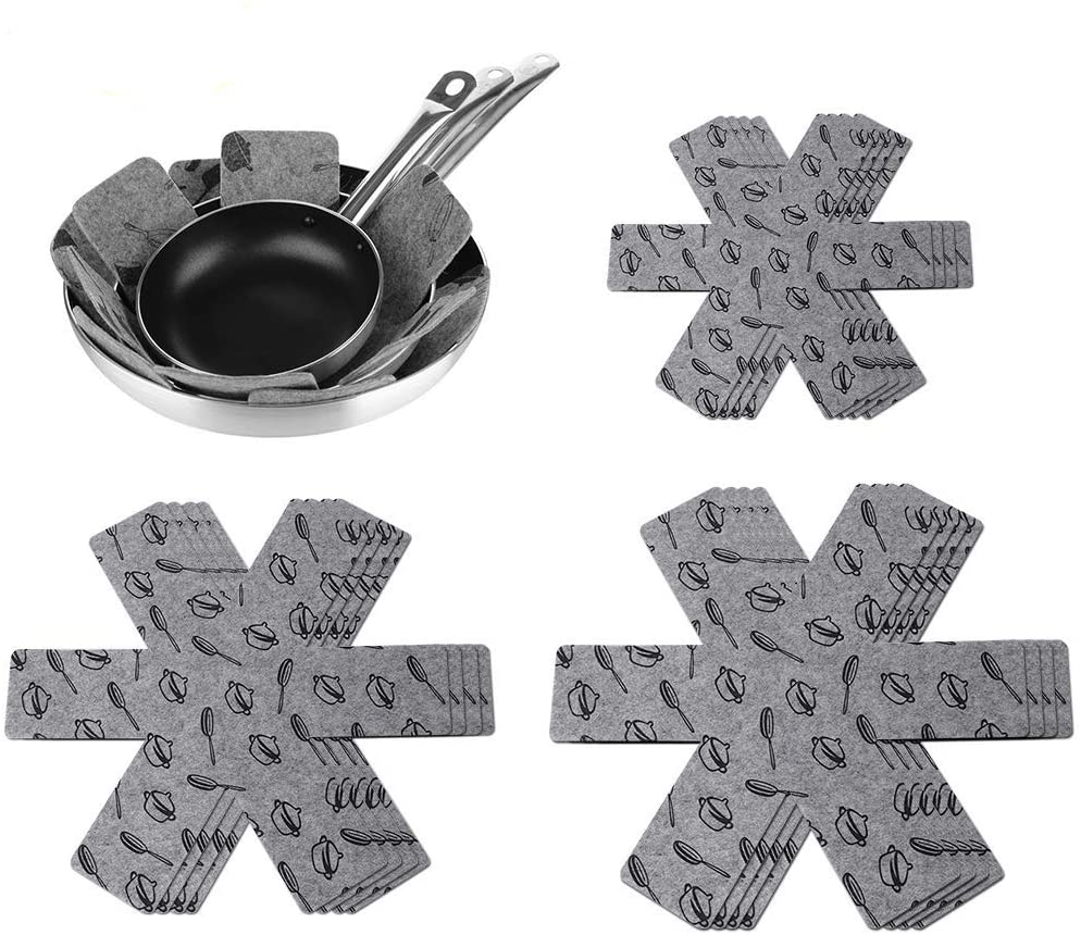 Cookware Pan Divider Protector Pads and Mats
