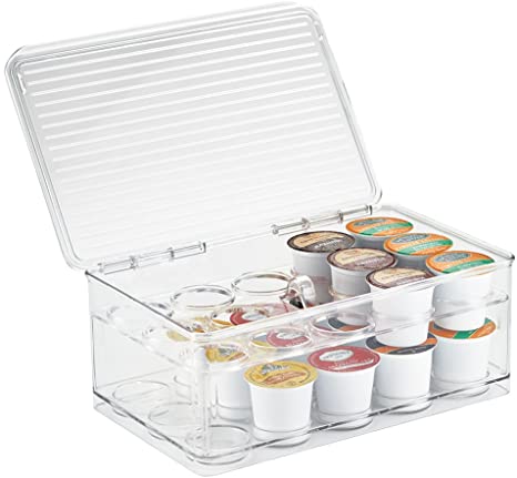 Organize your coffee station with stackable single serve coffee pod holders