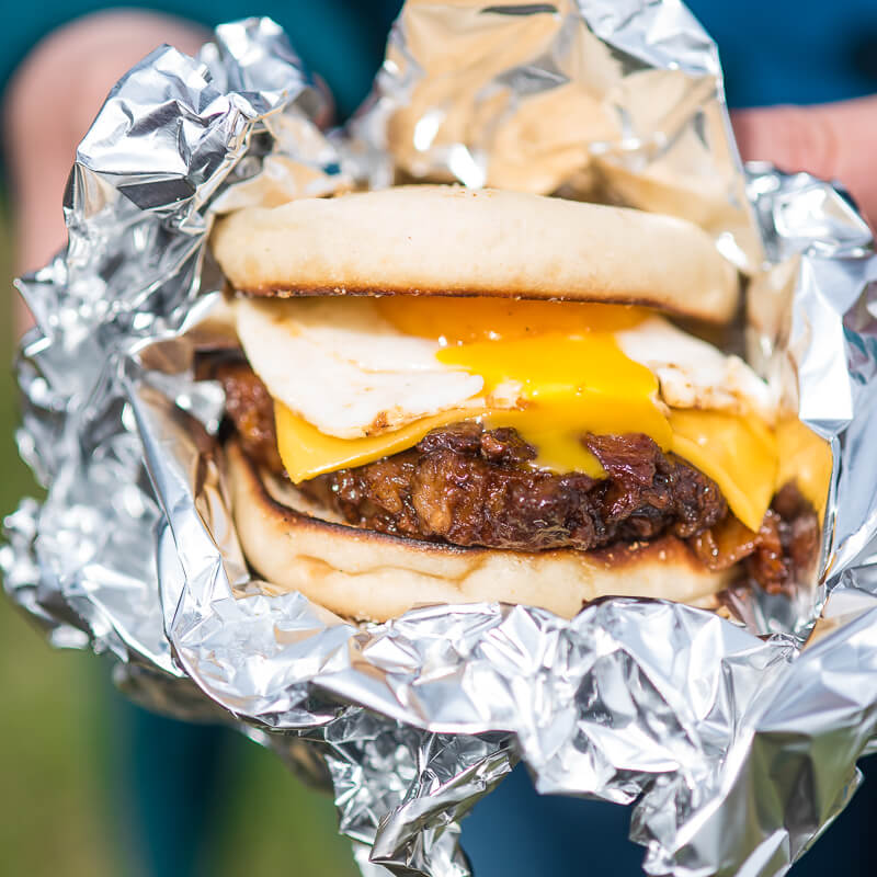 Camping Breakfast Sandwich