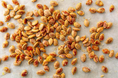 Roasted Pumpkin Seeds are a great healthy option for a camping snack