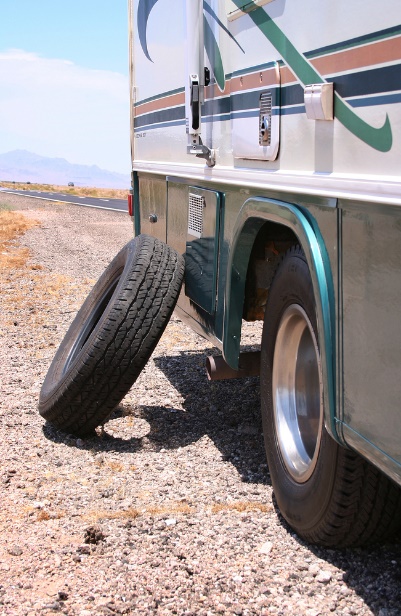 Changing an RV Tire while on the Road