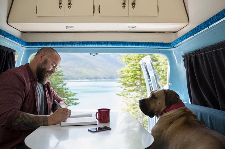 How to travel safely in an RV with a dog on the open road
