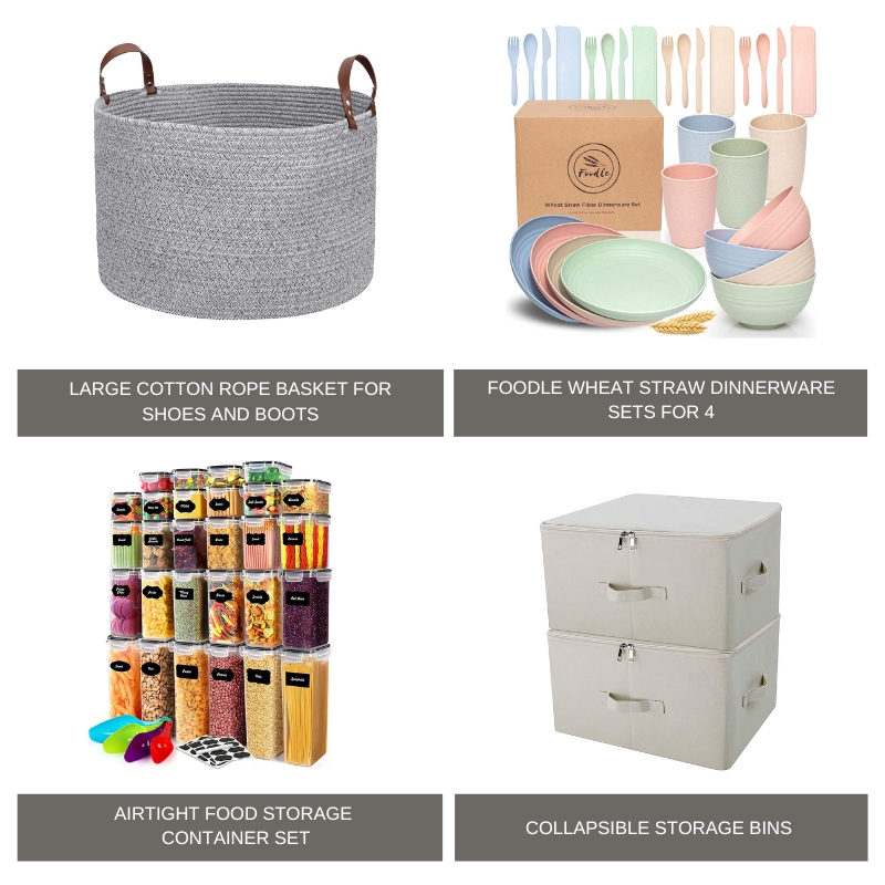 Baskets or storage boxes for your Carefree RV family road trip