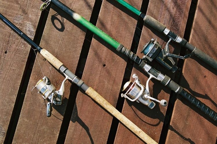 Fishing Pole Mounts in Our RV Storage #camping #rvlife 