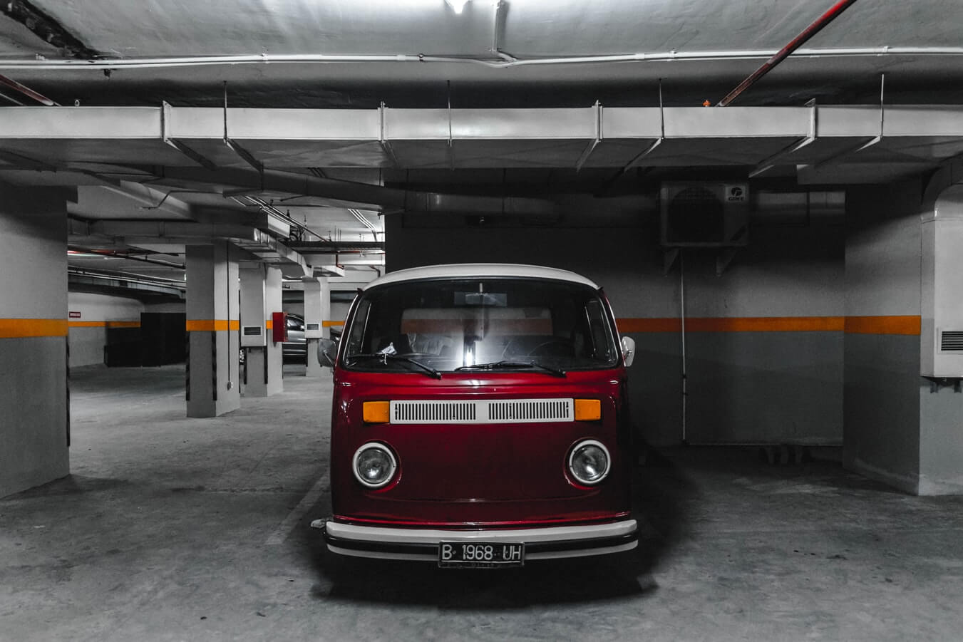 classic vehicle stored in an indoor facility