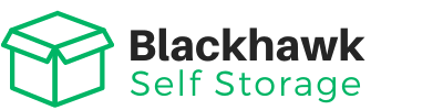 Logo for Blackhawk Self Storage, click to go home